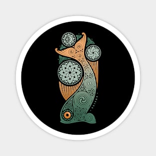 UNDERWATER. CELTIC FISH. Magnet